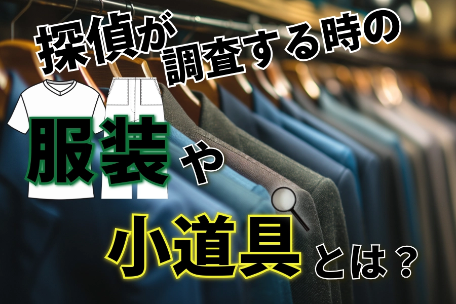 探偵が調査する時の服装や小道具とは?