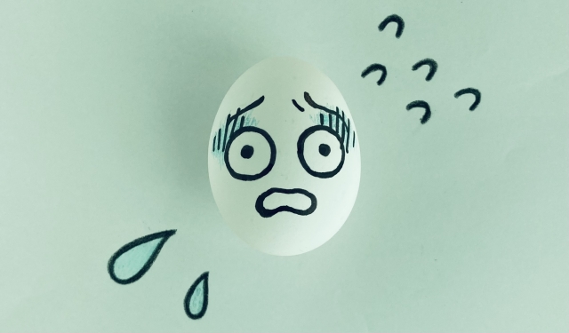 青ざめた様子